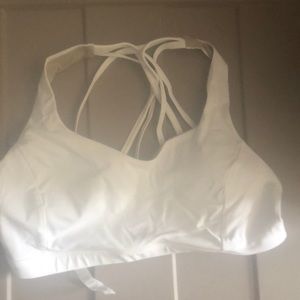 Lululemon white free to be serene bra 12. Light support C/D cup
